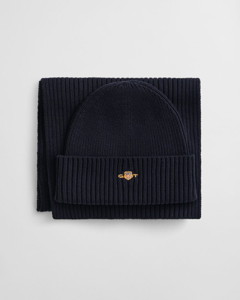 Shield Beanie & Schal Geschenkset