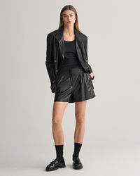 Regular Fit Blazer aus Leder