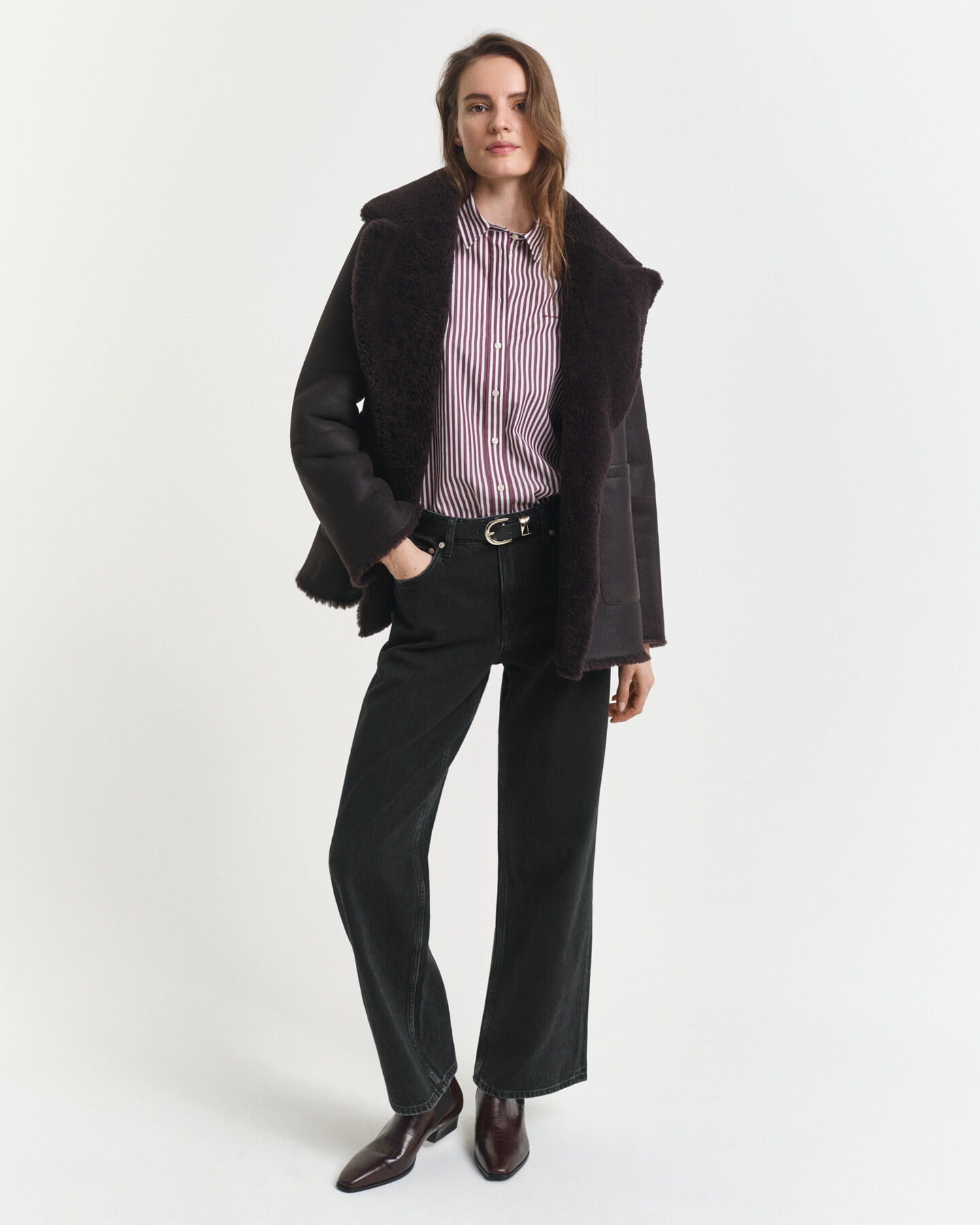 Regular Fit Classic Popeline Hemd mit Streifen