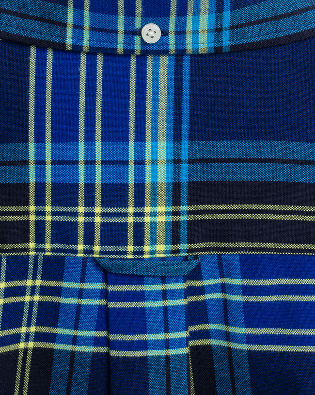 Geb&uuml;rstetes Regular Fit Oxford-Hemd mit leuchtendem Tartan-Muster
