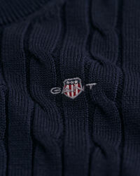 Kids Shield Zopfstrick Rundhalspullover aus Baumwolle