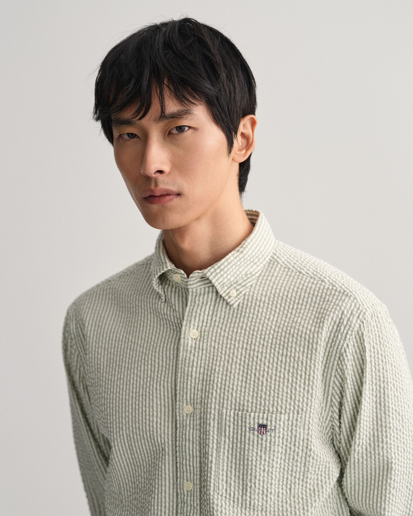 Regular Fit Seersucker Hemd