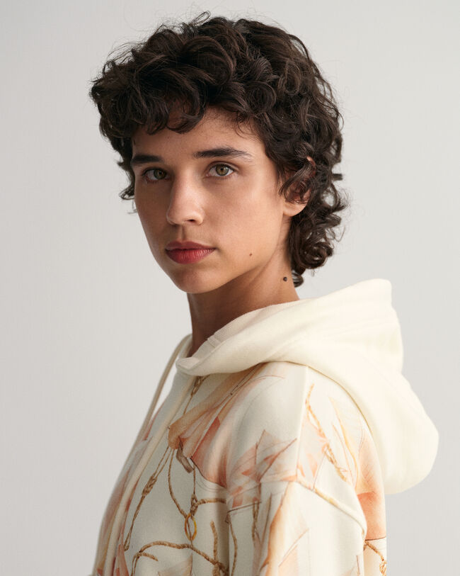 Sailing Print Hoodie