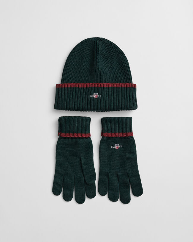 Essential Beanie und Handschuhe im Geschenkset
