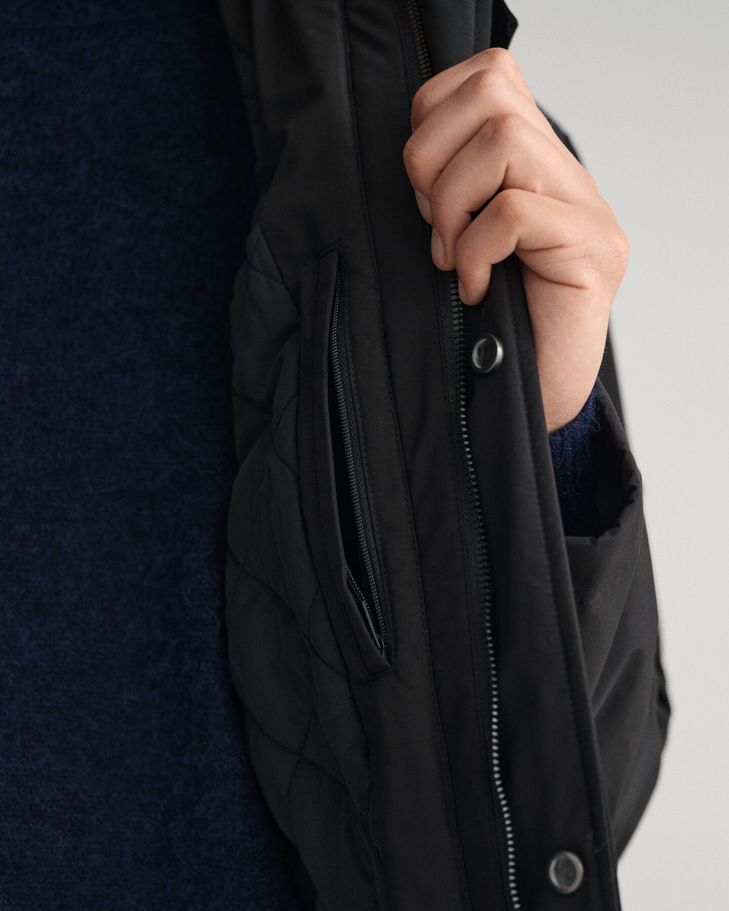 Wattierter Kurzmantel