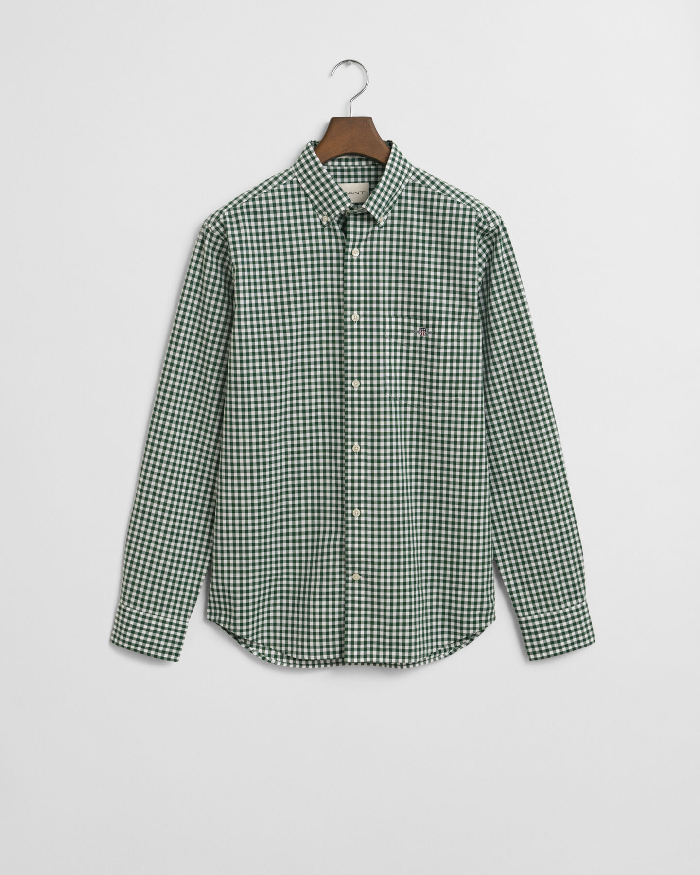 Regular Fit Classic Gingham Popeline Hemd