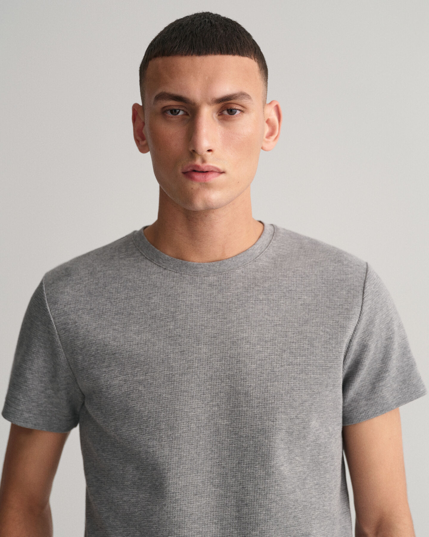 T-Shirt mit Waffelstruktur