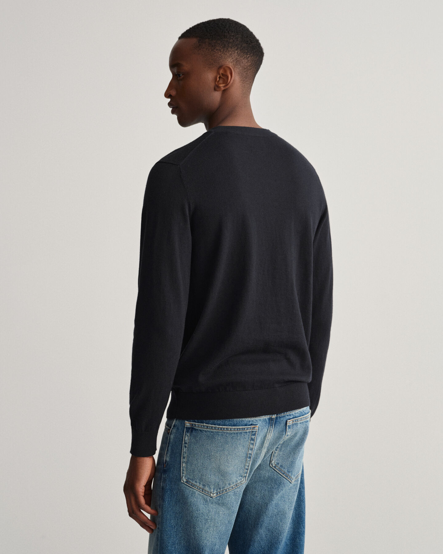 Baumwoll Kaschmir Rundhalspullover