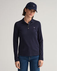 Original Piqué Langarm-Poloshirt