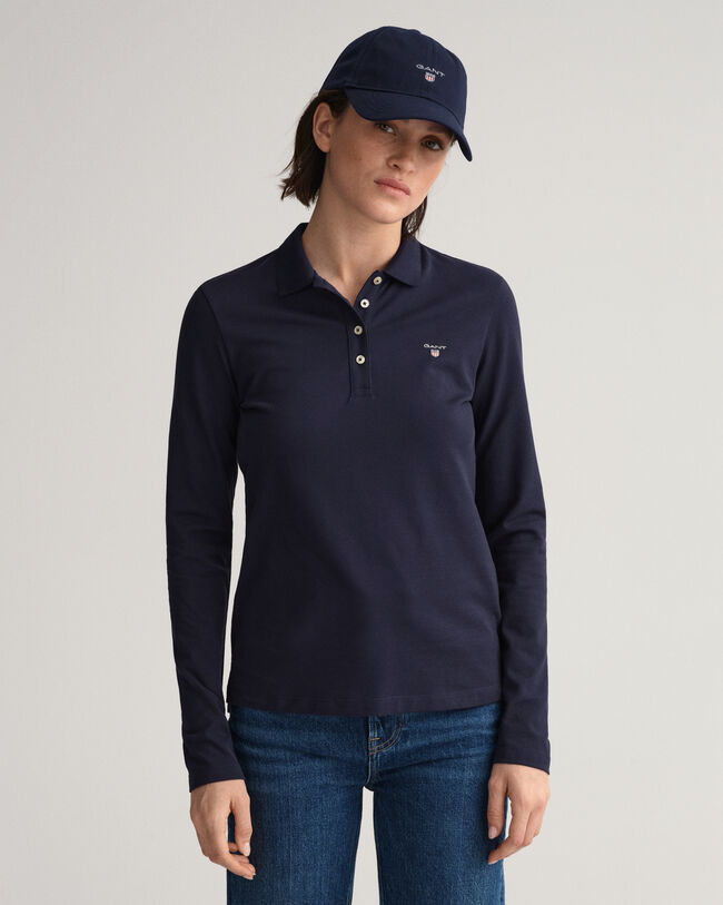 Original Piqué Langarm-Poloshirt