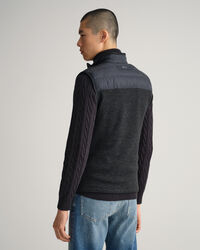 Leicht wattierte Mixed Media Weste