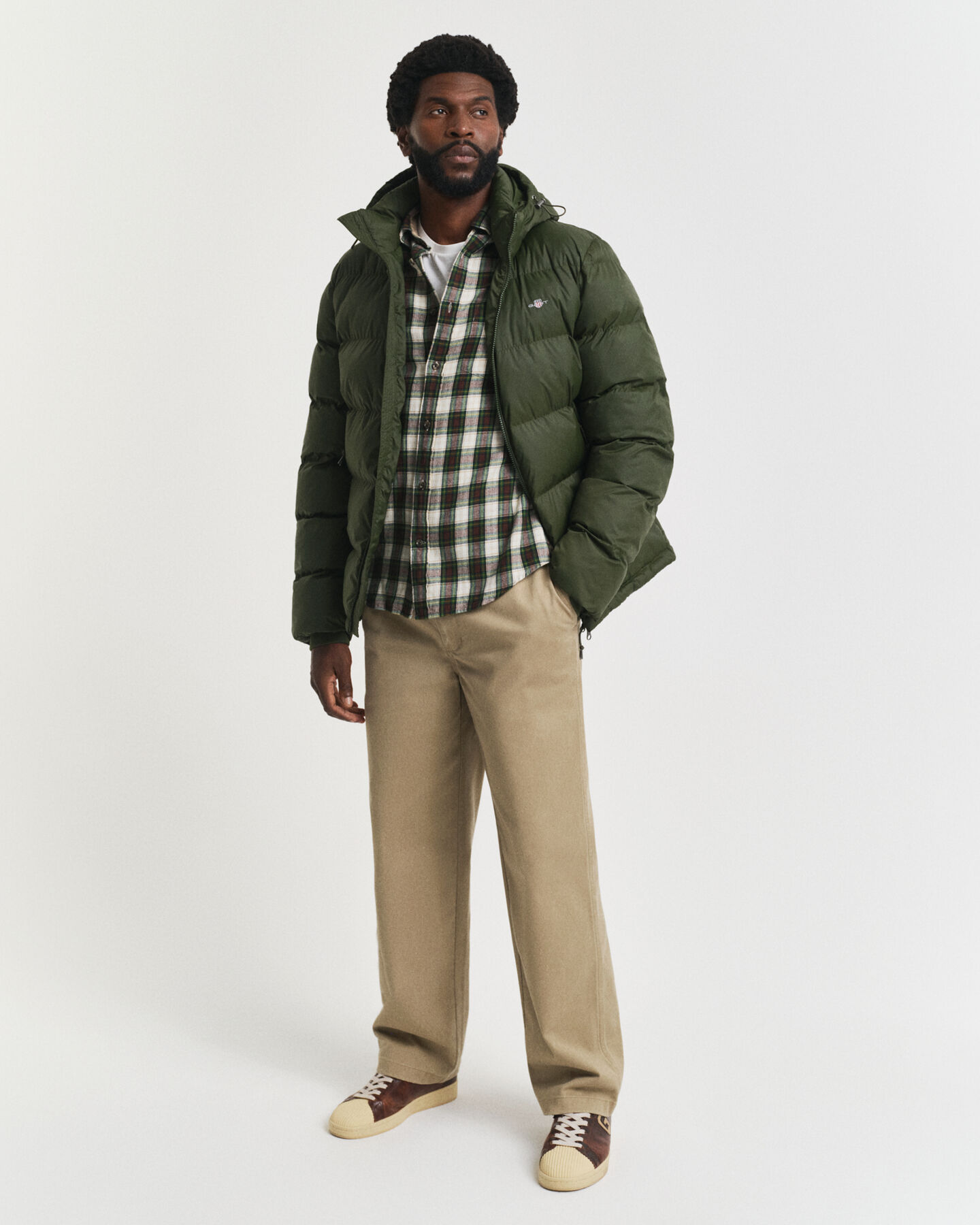 Regular Fit Windblown Flannel Hemd mit Karomuster