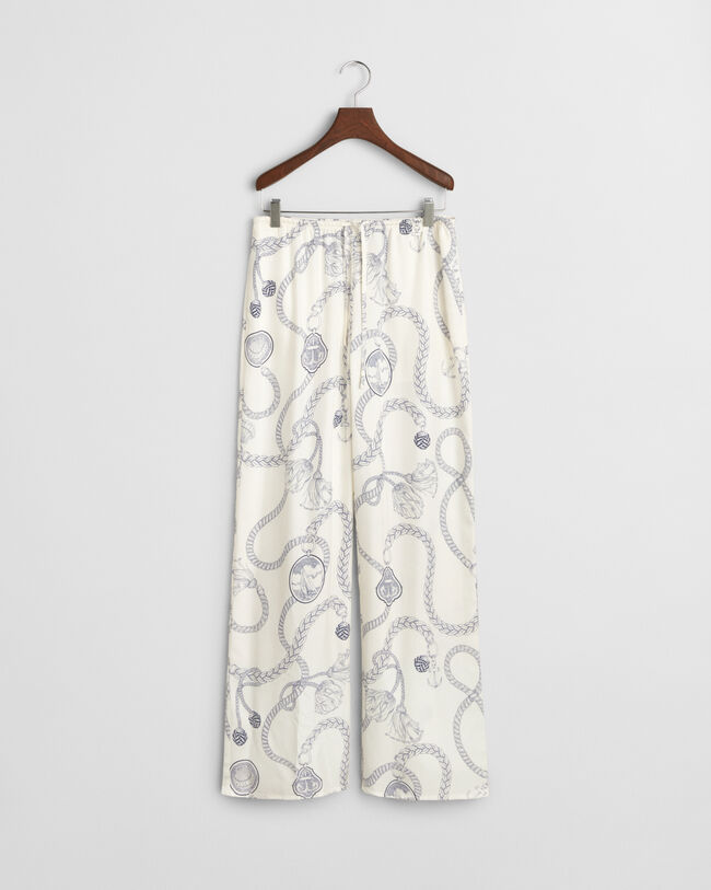 Relaxed Fit Sailing Print Hose mit Kordelzug