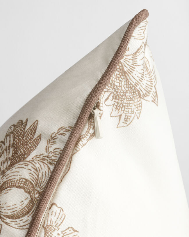 Sateen Kissenhülle mit Baum-Print