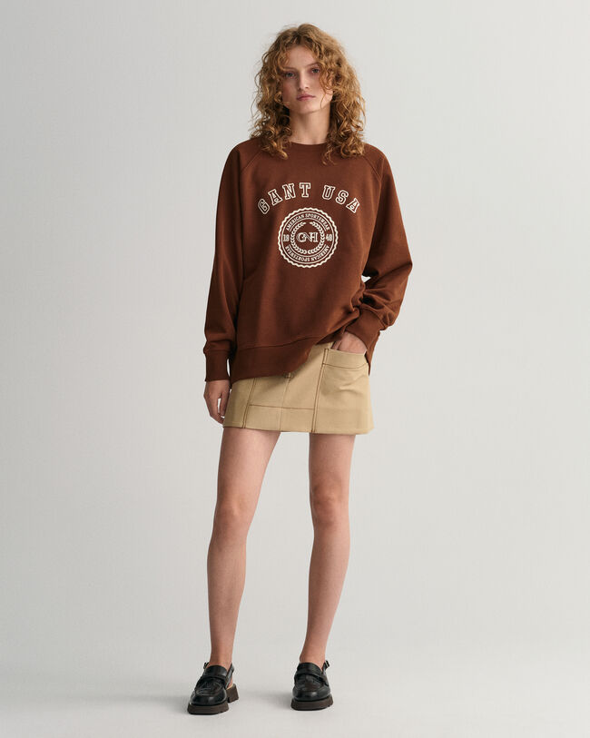 Oversized GANT USA Rundhals-Sweatshirt