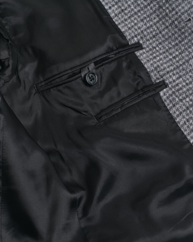 Zweifarbiger Wollmantel