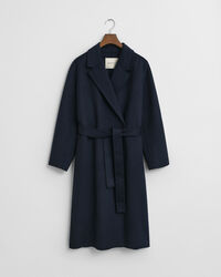 Handgenähter Mantel mit Gürtel