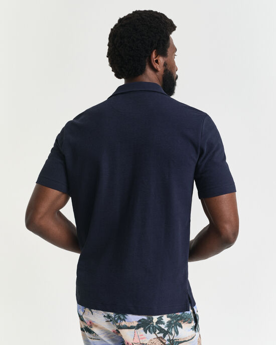 Strukturiertes Kurzarmhemd