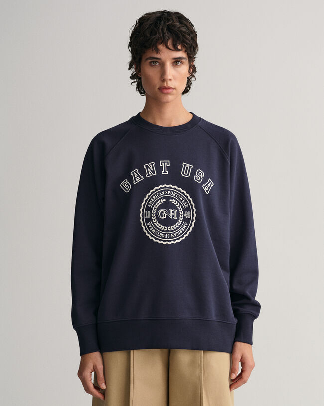 Oversized GANT USA Rundhals-Sweatshirt