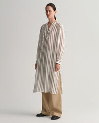 V-Neck Kaftan mit Streifen