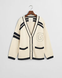 GANT Varsity V-Neck Strickjacke