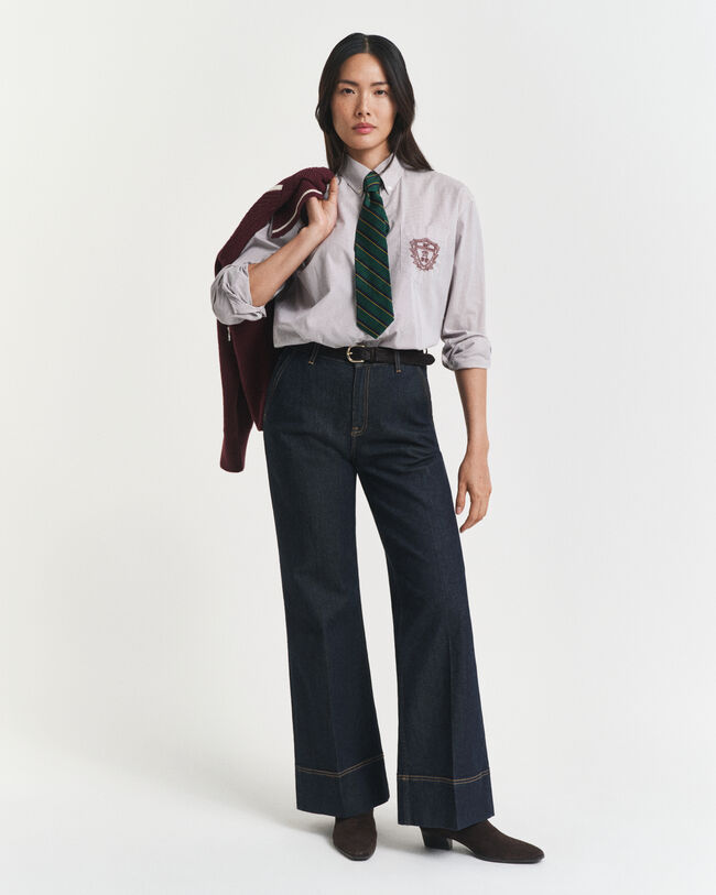 Tailored Jeans mit weitem Schlag