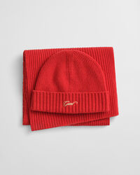 Script Beanie und Schal im Geschenkset