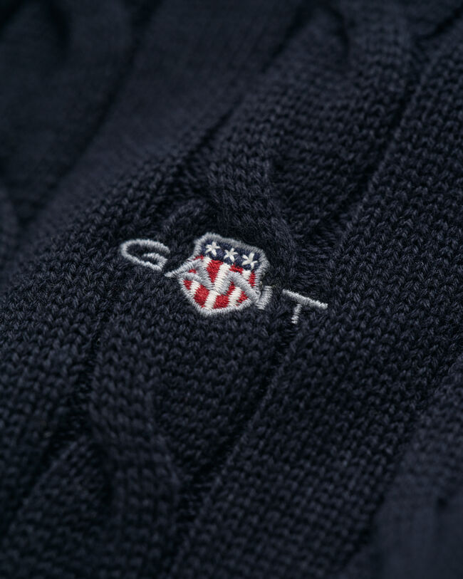 Teens Zopfstrick Troyer aus Baumwolle