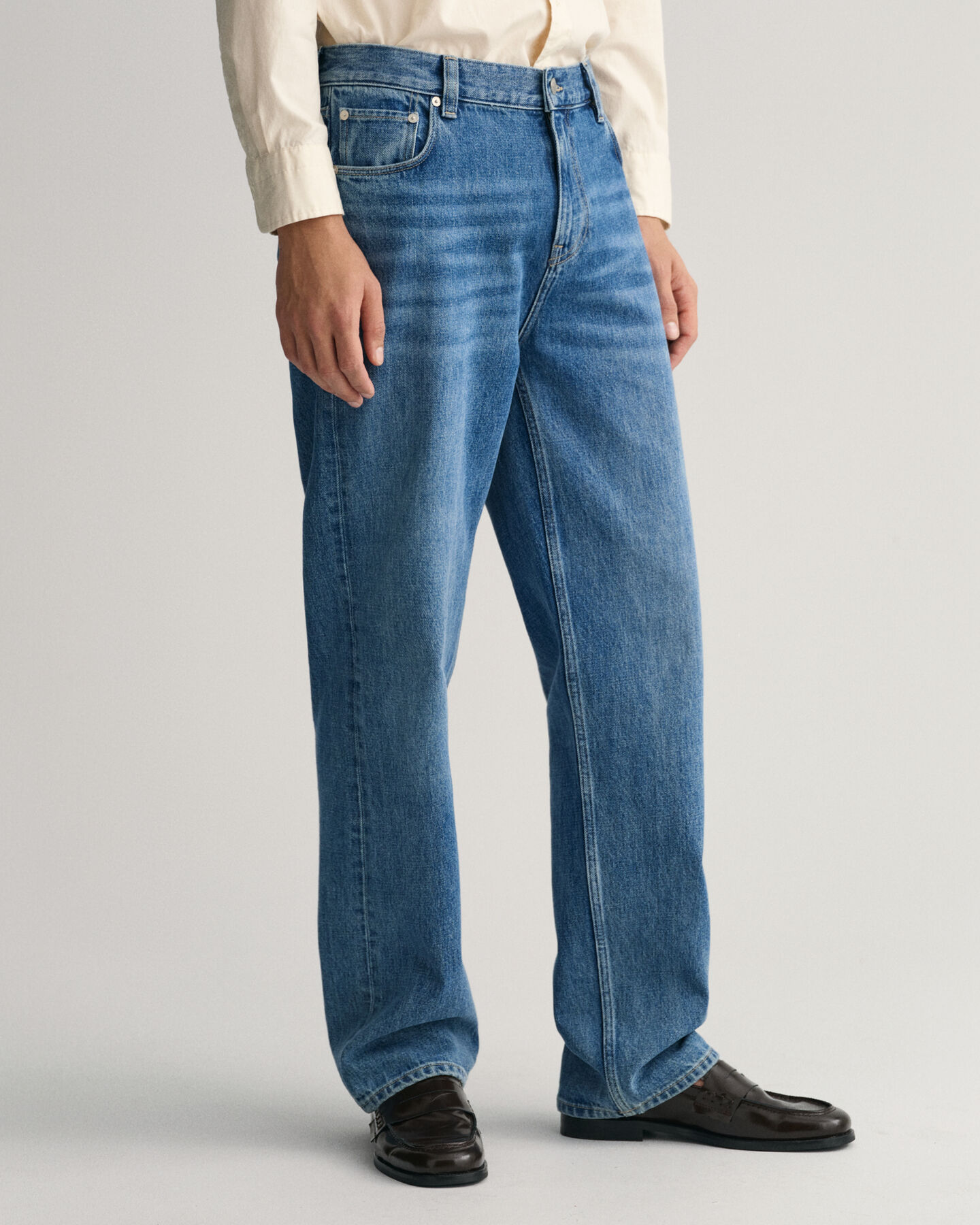 Relaxed Fit Stonewashed Jeans