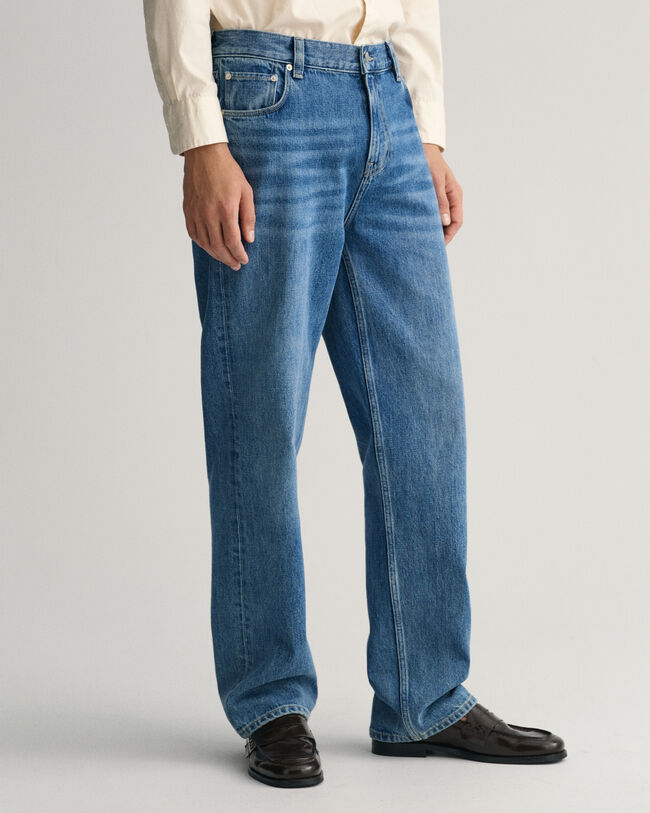Relaxed Fit Stonewashed Jeans