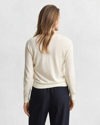 Leichte Rundhals-Strickjacke