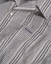 Relaxed Fit Seersucker Kurzarmhemd mit Karomuster