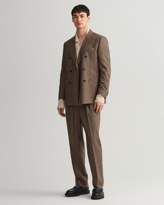 Anzugsakko mit Hahnentrittmuster