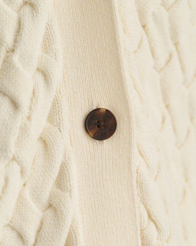 Textured Baumwoll Strickjacke