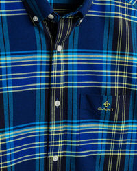 Geb&uuml;rstetes Regular Fit Oxford-Hemd mit leuchtendem Tartan-Muster