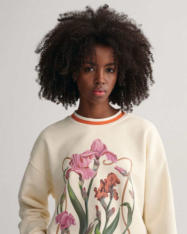 Iris Rundhals-Sweatshirt mit Print