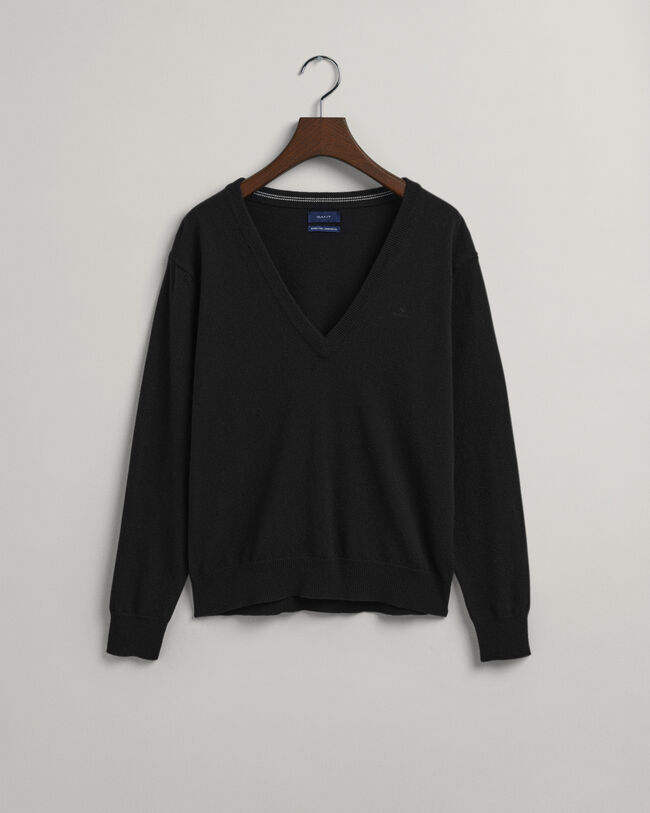 V-Neck Pullover aus Super Fine Lambswool