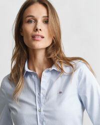 Slim Fit Oxford-Bluse mit Stretch