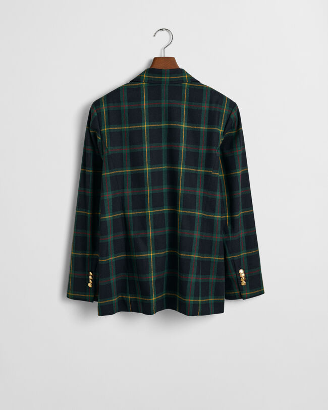 Regular Fit Anzugblazer mit Karomuster