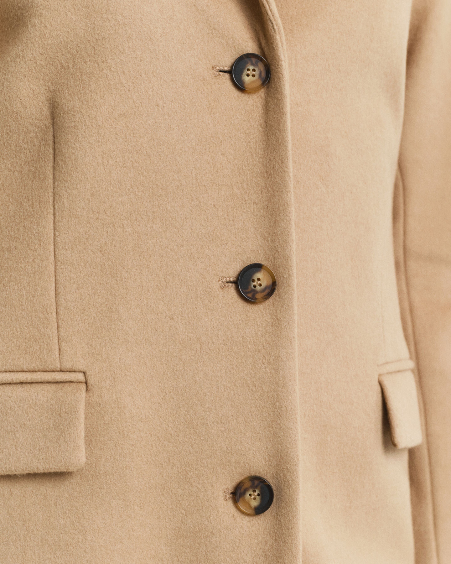 Taillierter Classic Mantel aus Wollmischung