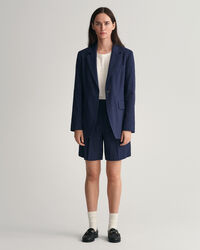 Stretch Leinen Shorts