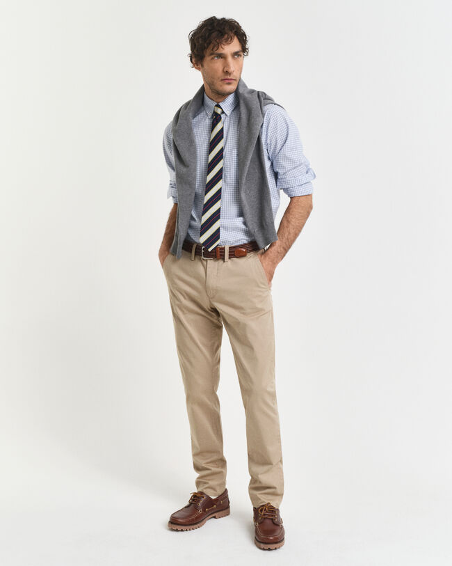 Regular Fit Classic Popeline Hemd mit Karomuster