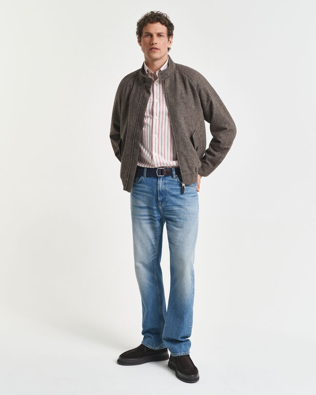 Harrington Jacke aus Wollgemisch