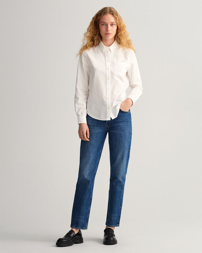 Stückgefärbtes Regular Fit Oxford-Hemd