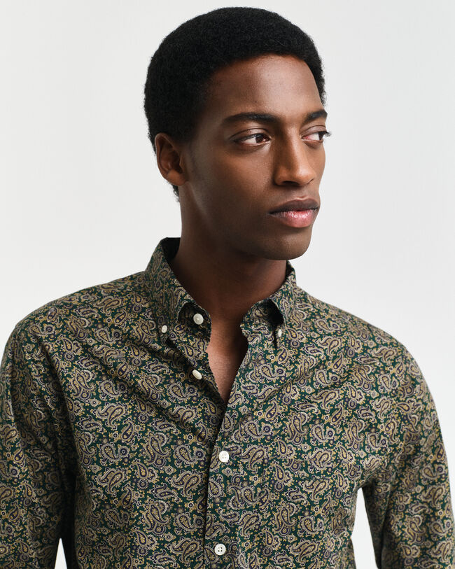 Regular Fit Hemd mit Paisley-Print