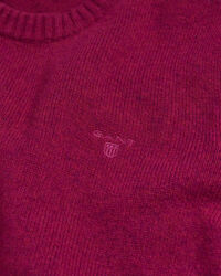 Rundhalspullover aus gek&auml;mmter Wolle