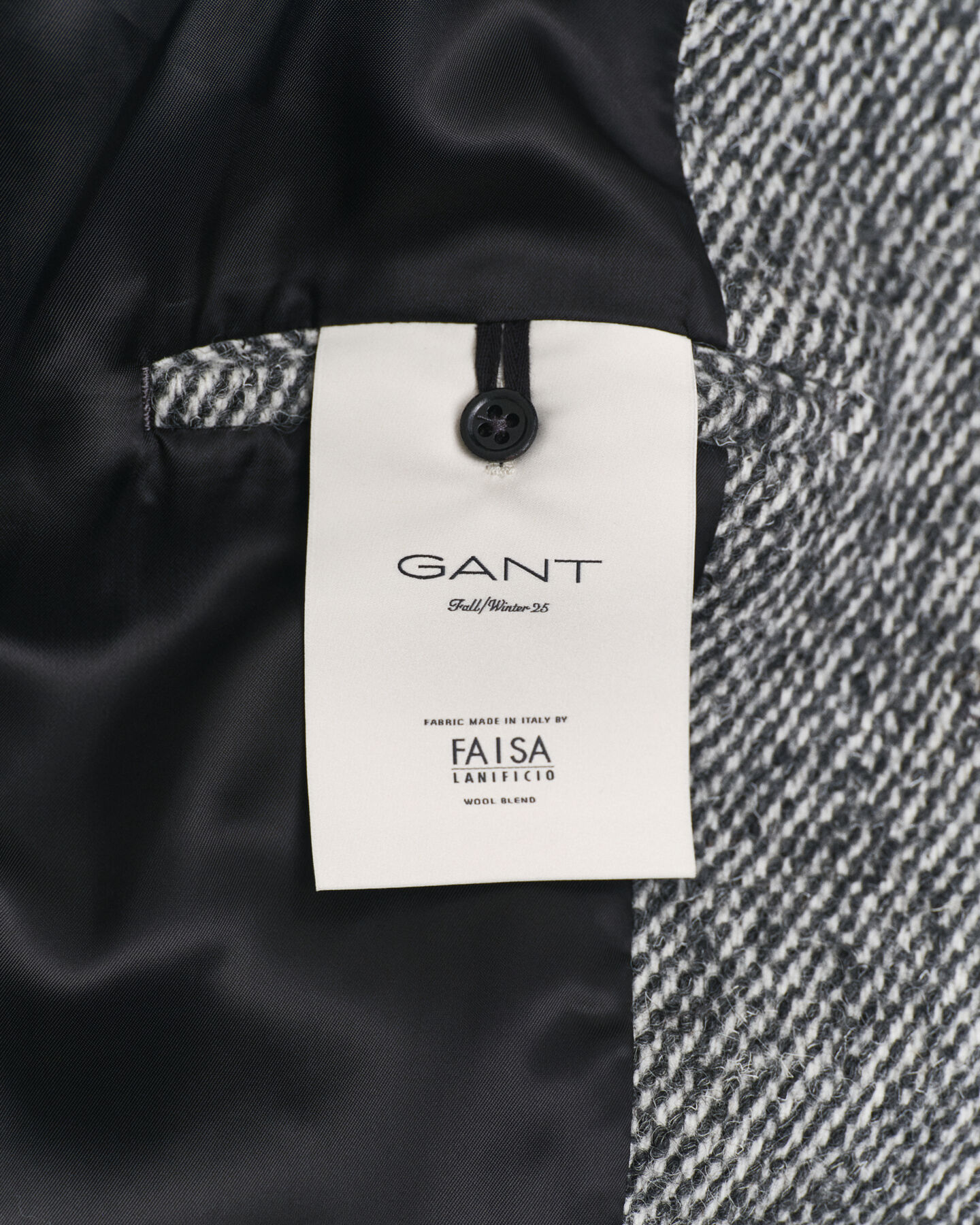 Tweedmantel aus Wolle