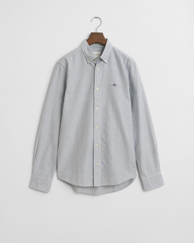 Slim Fit Classic Oxford-Hemd mit Bankerstreifen