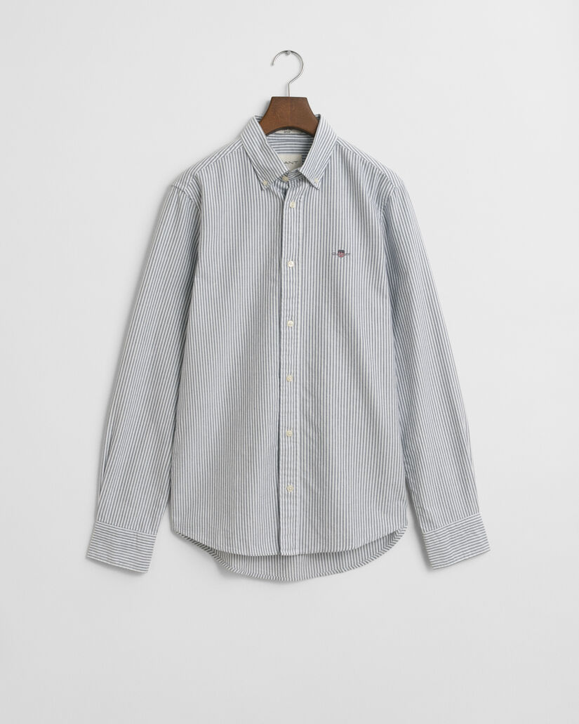 Slim Fit Classic Oxford-Hemd mit Bankerstreifen