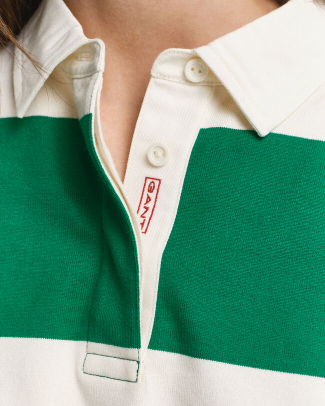 Gestreifter Heavy Rugger aus Baumwolle